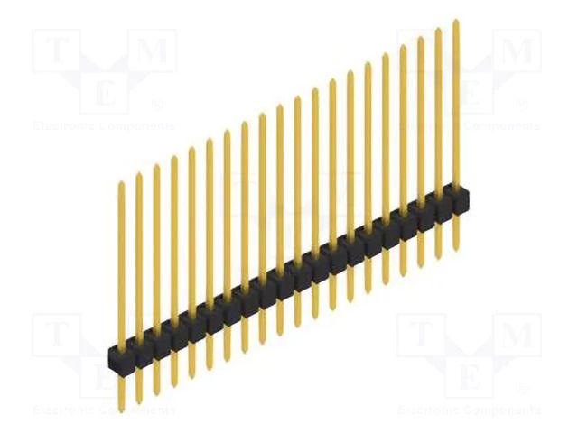Connector: pin strips; pin header; male; PIN: 20; SL 1; 3A; 250V FISCHER ELEKTRONIK SL1.230.20.G