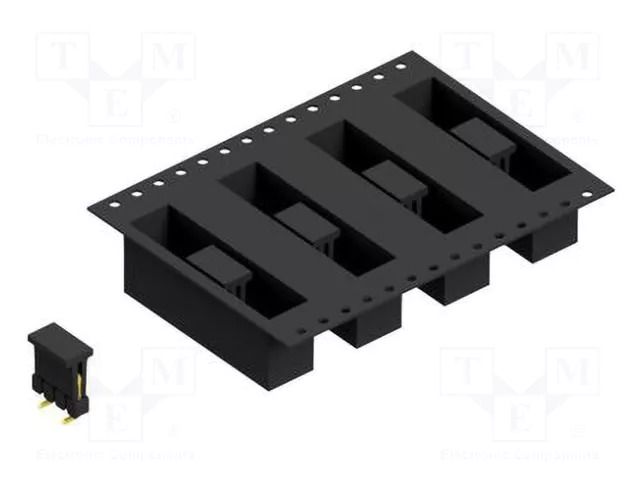 Connector: pin strips; pin header; male; PIN: 4; 3A; 250V; SMT; 1x4 FISCHER ELEKTRONIK SL10SMD0404.GBTR