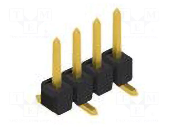 Connector: pin strips; pin header; male; PIN: 4; 3A; 250V; SMT; 1x4 FISCHER ELEKTRONIK SL10SMD0524.G