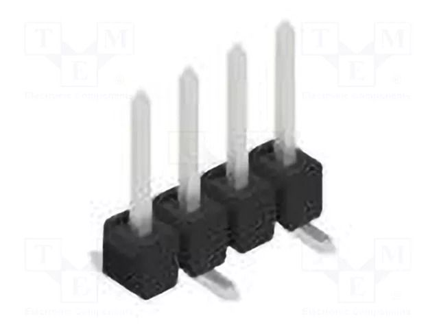 Connector: pin strips; pin header; male; PIN: 4; 3A; 250V; SMT; 1x4 FISCHER ELEKTRONIK SL10SMD0624.Z