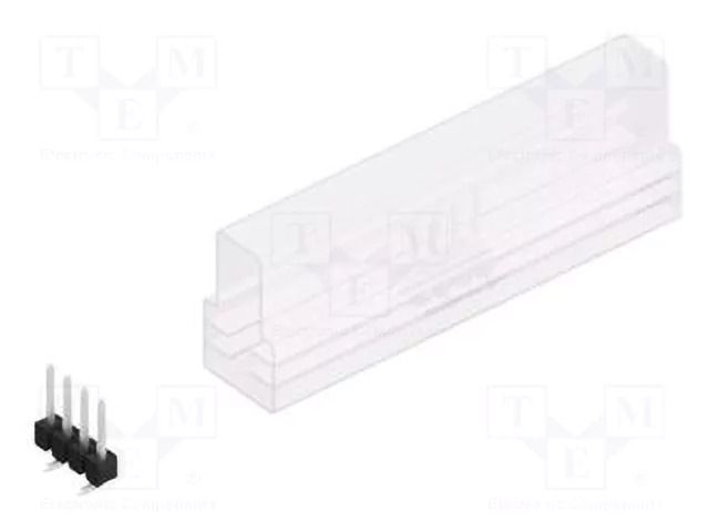 Connector: pin strips; pin header; male; PIN: 4; 3A; 250V; SMT; 1x4 FISCHER ELEKTRONIK SL10SMD0624.ZSM