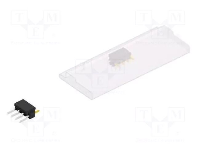 Connector: pin strips; pin header; male; PIN: 4; 3A; 250V; SMT; 1x4 FISCHER ELEKTRONIK SL12SMD0314.SBSM