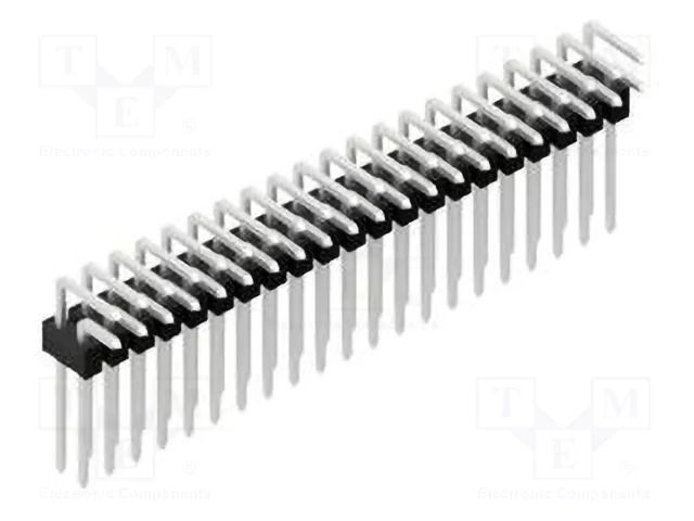 Connector: pin strips; pin header; male; PIN: 42; THT; 3A; 250V; 2x21 FISCHER ELEKTRONIK SL19.108.42.Z