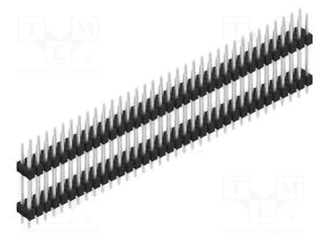 Connector: pin strips; pin header; male; PIN: 70; 3A; 250V; THT; 2x35 FISCHER ELEKTRONIK SL6.147.70.Z