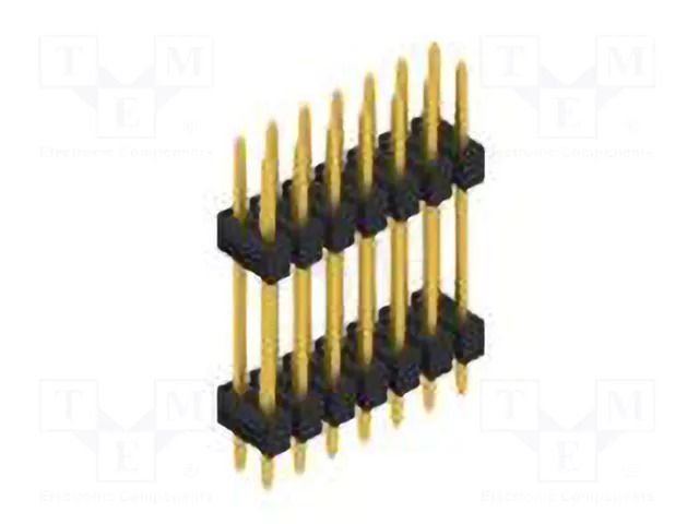 Connector: pin strips; pin header; male; PIN: 14; 3A; 250V; THT; 2x7 FISCHER ELEKTRONIK SL6.156.14.G