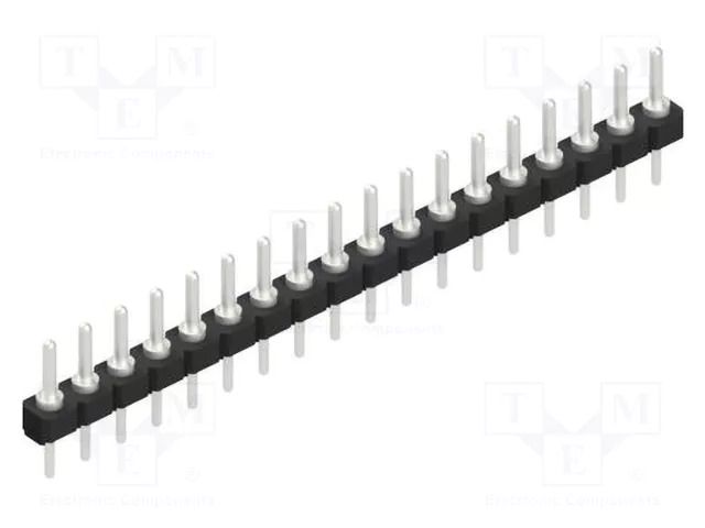 Connector: pin strips; pin header; male; PIN: 18; SL7; 3A; 250V; THT FISCHER ELEKTRONIK SL7.18.Z