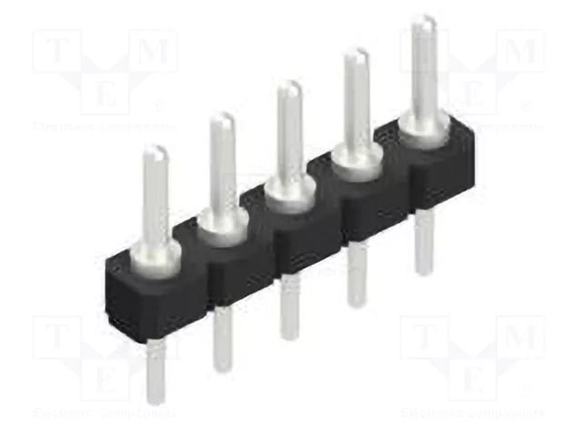 Connector: pin strips; pin header; male; PIN: 5; SL7; 3A; 250V; THT FISCHER ELEKTRONIK SL7.5.Z