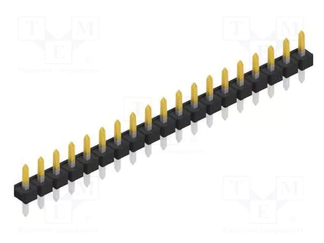 Connector: pin strips; pin header; male; PIN: 19; THT; 3A; 250V; 1x19 FISCHER ELEKTRONIK SLLP1.082.19.S