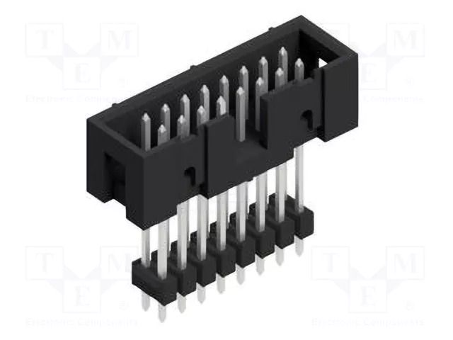 Connector: pin strips; pin header; male; PIN: 16; 3A; 100V; THT; 2x8 FISCHER ELEKTRONIK SLU16.241.Z