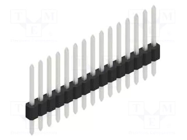 Connector: pin strips; pin header; male; PIN: 15; 1.5A; 125V; THT FISCHER ELEKTRONIK SLVN1.055.15.Z