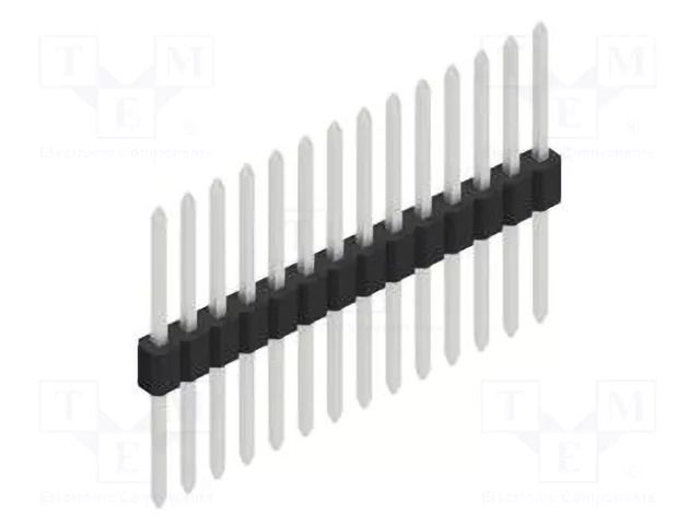 Connector: pin strips; pin header; male; PIN: 14; 1.5A; 125V; THT FISCHER ELEKTRONIK SLVN11.055.14.Z