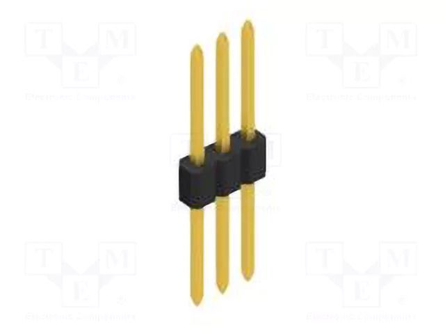Connector: pin strips; pin header; male; PIN: 3; 1.5A; 125V; THT FISCHER ELEKTRONIK SLVN11.055.3.G