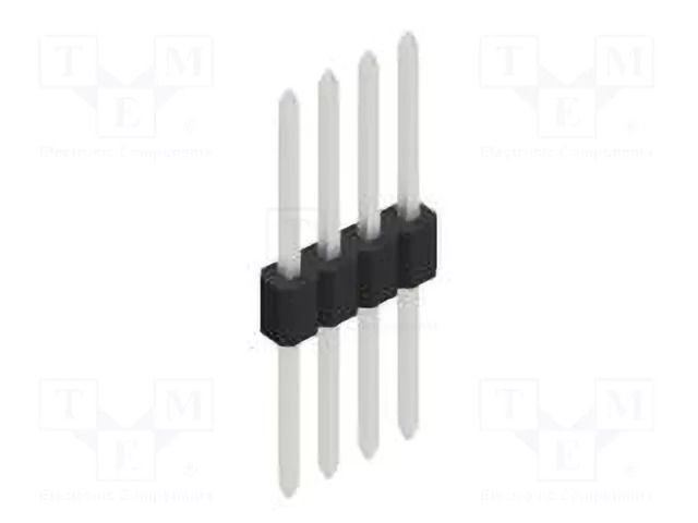 Connector: pin strips; pin header; male; PIN: 4; 1.5A; 125V; THT FISCHER ELEKTRONIK SLVN11.055.4.Z
