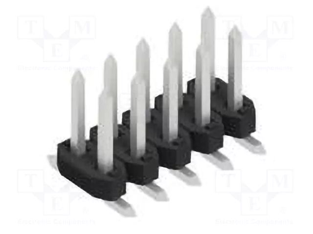 Connector: pin strips; pin header; male; PIN: 10; 3A; 100V; SMT; 2mm FISCHER ELEKTRONIK SLY8SMD045.10.Z
