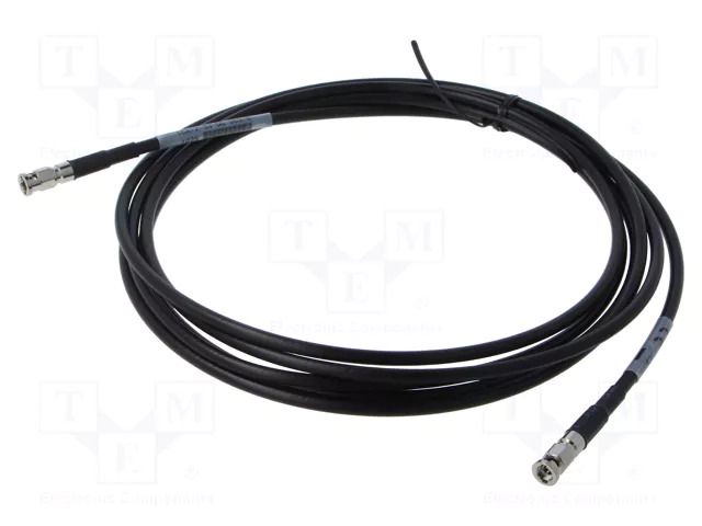 Cable; 3m; Micro BNC male,both sides; shielded; black; straight 3M 1CX12-33-0G-003.0