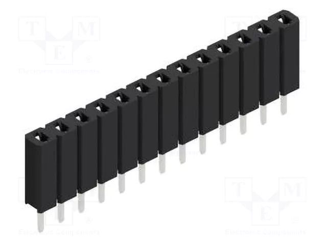Connector: pin strips; socket; female; PIN: 13; BL 1; 3A; 125V; THT FISCHER ELEKTRONIK BL1.13.Z
