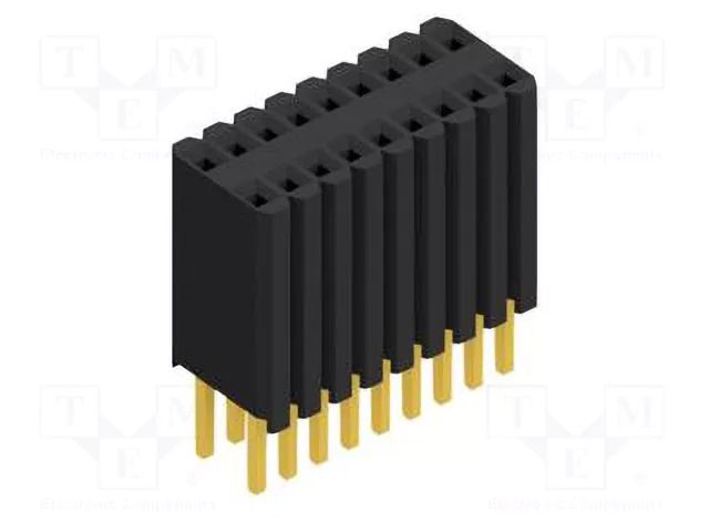 Connector: pin strips; socket; female; PIN: 18; BLM KG 2; 1.5A; 125V FISCHER ELEKTRONIK BLM.KG.2.18.G