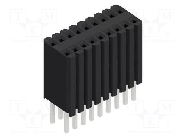 Connector: pin strips; socket; female; PIN: 18; BLM KG 2; 1.5A; 125V FISCHER ELEKTRONIK BLM.KG.2.18.Z
