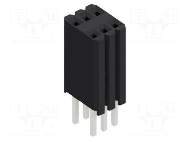 Connector: pin strips; socket; female; PIN: 6; BLM KG 2; 1.5A; 125V FISCHER ELEKTRONIK BLM.KG.2.6.Z