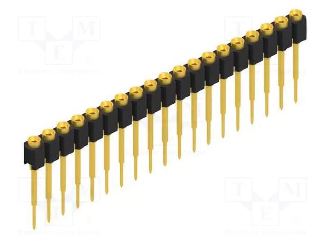 Connector: pin strips; socket; female; PIN: 19; THT; 1.5A; 60V; 1x19 FISCHER ELEKTRONIK MK.13.X.1.19.G