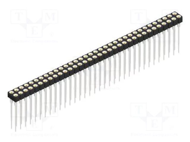 Connector: pin strips; socket; female; PIN: 68; MK 213 X 2; 1.5A FISCHER ELEKTRONIK MK.213.X.2.68.Z