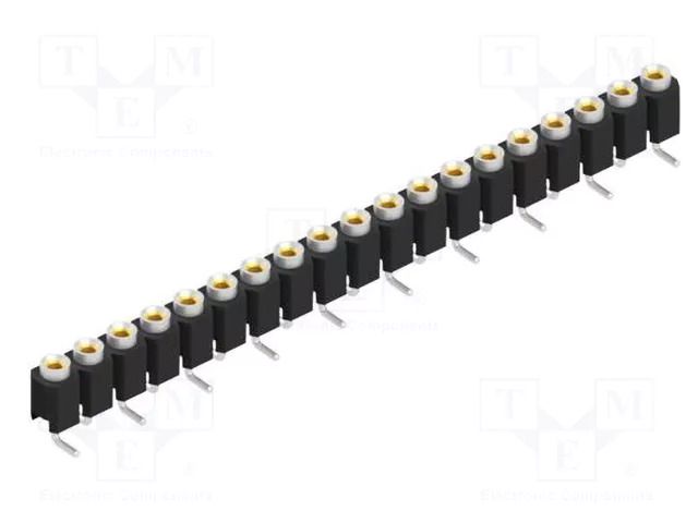 Connector: pin strips; socket; female; PIN: 19; MK 23 SMD; 1.5A; 60V FISCHER ELEKTRONIK MK.23SMD19