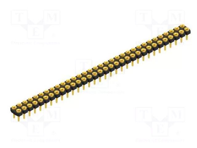 Connector: pin strips; socket; female; PIN: 64; 1.5A; 60V; straight FISCHER ELEKTRONIK MK.LP.218.64.G