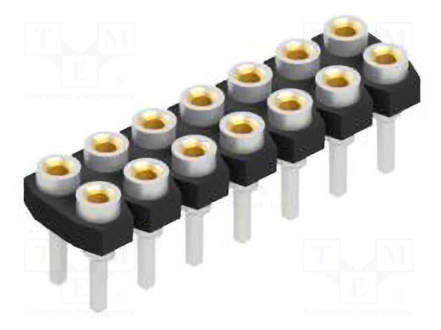 Connector: pin strips; socket; female; PIN: 14; 1.5A; 60V; straight FISCHER ELEKTRONIK MK.LP.219.14.Z