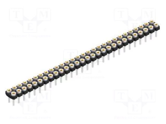 Connector: pin strips; socket; female; PIN: 56; 1.5A; 60V; straight FISCHER ELEKTRONIK MK.LP.219.56.Z