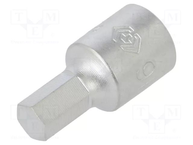 Socket; socket spanner; Bit: hex key; Size: HEX 6mm; 1/4" KING TONY KT-201506MX