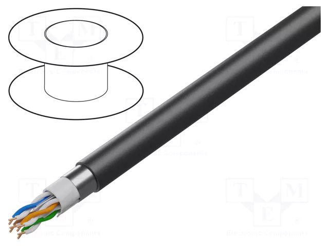 Wire; F/UTP; 4x2x23AWG; industrial Ethernet,outdoor; 6; wire; Cu BELDEN 7953A.0101000