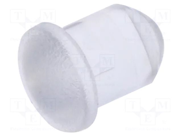 Fiber for LED; Ø5mm; L: 5mm; round; Front: convex BIVAR PLW5-5MM