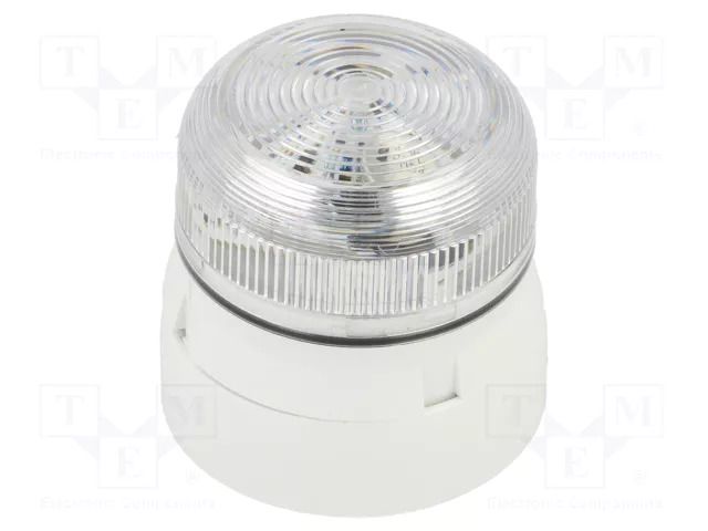 Signaller: lighting; flashing light; white; Flashguard; 11÷35VDC KLAXON SIGNALS QBS-0302