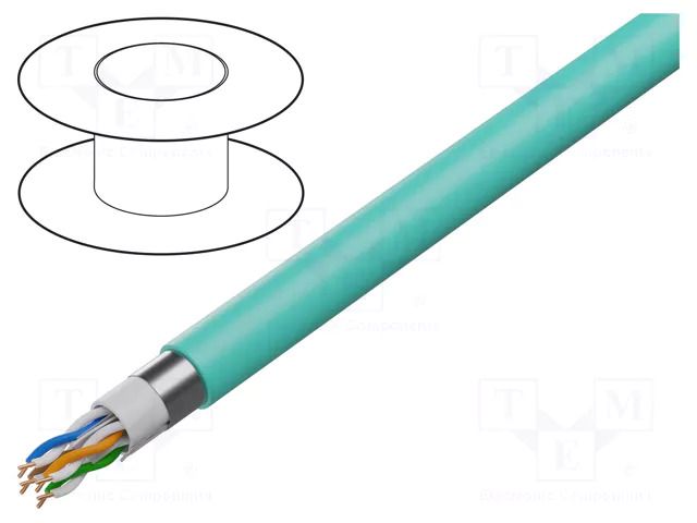 Wire; F/UTP; 4x2x23AWG; industrial Ethernet,outdoor; 6; wire; Cu BELDEN 7953A.1NH1000