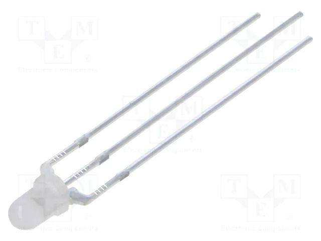 LED; orange,green; 3mm; 60°; Front: convex; 2.1÷2.6VDC; -30÷85°C OPTOSUPPLY OSOGHC3162A