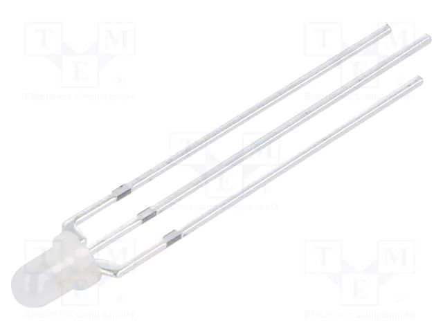 LED; red,yellow; 3mm; 60°; Front: convex; 2.1÷2.6VDC; Pitch: 2.54mm OPTOSUPPLY OSRYHC3162A