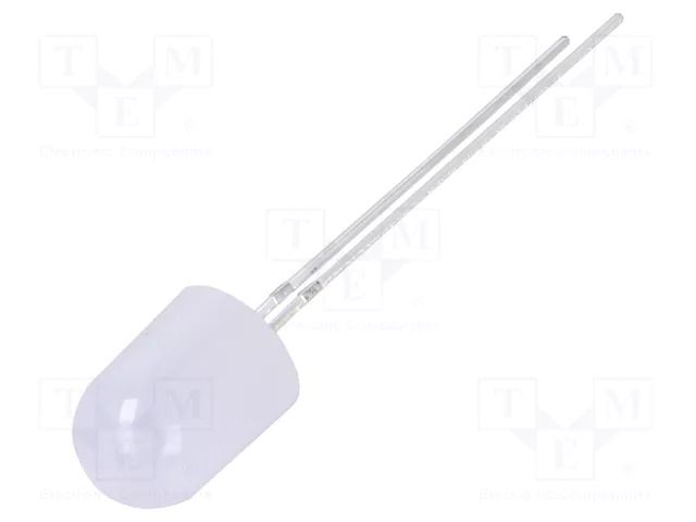 LED; white cold; 8mm; 1120÷1560mcd; 30°; Front: convex; 2.9÷3.4VDC OPTOSUPPLY OSW5YK8B32B