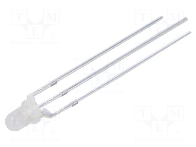 LED; orange,yellow; 3mm; 60°; Front: convex; 2.1÷2.6VDC; -30÷85°C OPTOSUPPLY OSYOJC3162A