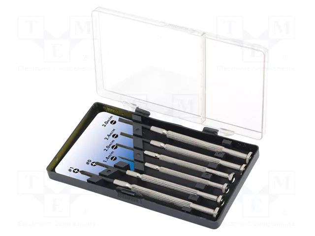 Kit: screwdrivers; precision; Phillips,slot; 6pcs. LOGILINK PC-WZ0022