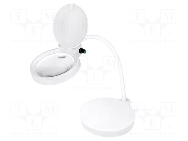 Desk magnifier; with backlight; 8dpt,32dpt; Ø100mm; 2.5W; 6800K LOGILINK PC-WZ0067
