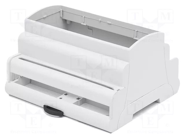 Enclosure: for DIN rail mounting; No.of mod: 6 ELBAG MR6/TK-AR-GR-AL