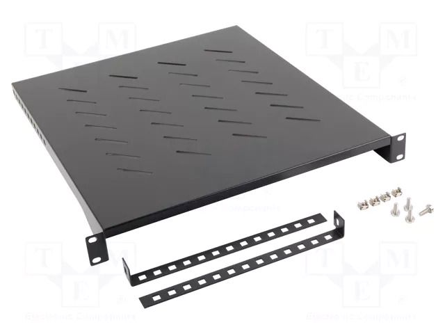 Shelf; 1U; black; Standard: 19" LANBERG AK-1005-B