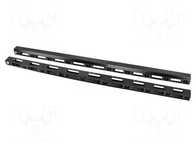 Cable organizer; 47U; black; vertical LANBERG AK-1211-B