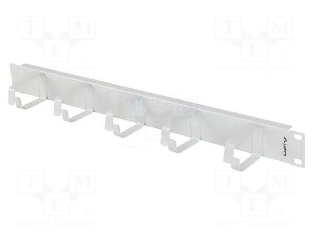 Cable organizer; 1U; grey; Standard: 19" LANBERG AK-1701-S