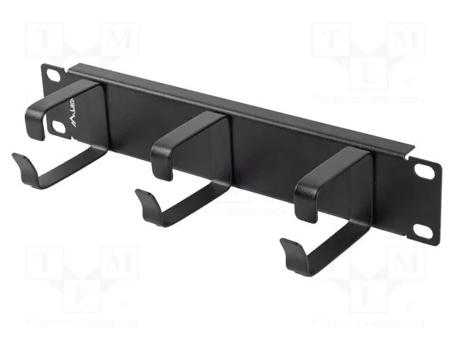 Cable organizer; 1U; black; Standard: 10" LANBERG AK-1702-B