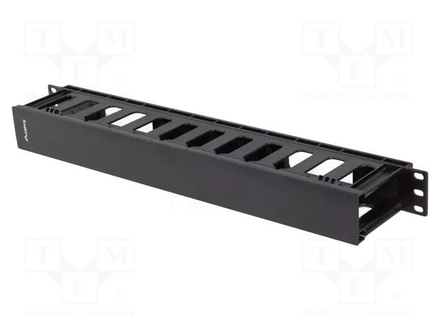 Cable organizer; 1U; black; Standard: 19" LANBERG AK-1703-B