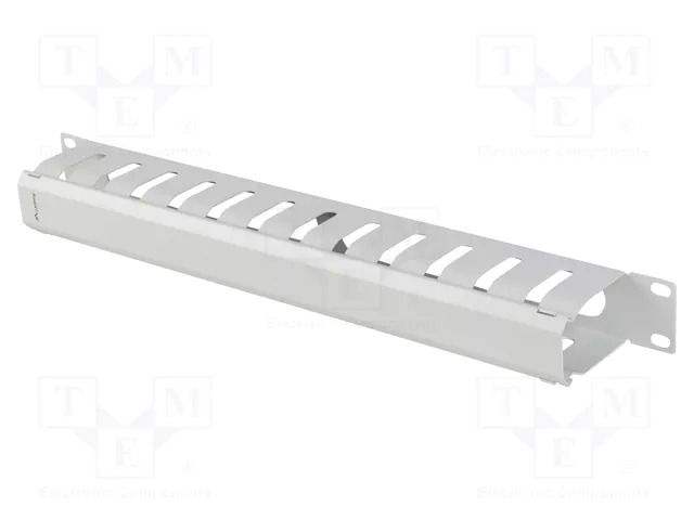 Cable organizer; 1U; grey; Standard: 19" LANBERG AK-1704-S