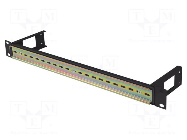 Mounting rail; 1U; black; Standard: 19" LANBERG AK-1801-B
