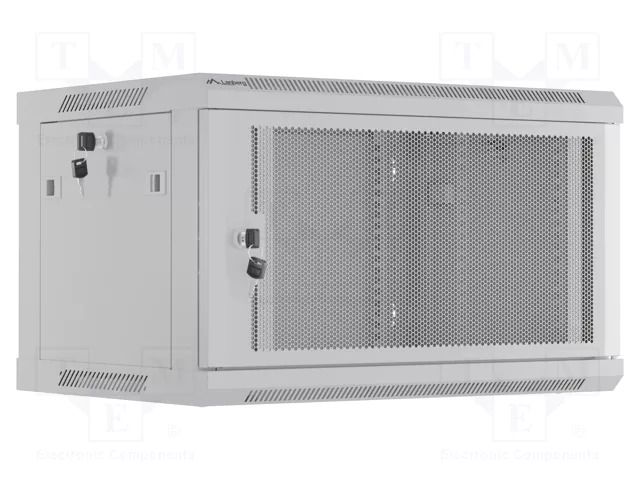 Enclosure: rack cabinet; Standard: 19"; 6U; grey; Z: 450mm; X: 600mm LANBERG WF01-6406-23S