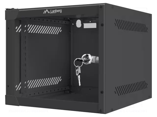 Enclosure: rack cabinet; Standard: 10"; 4U; black; Z: 310mm; X: 280mm LANBERG WF10-2304-10B